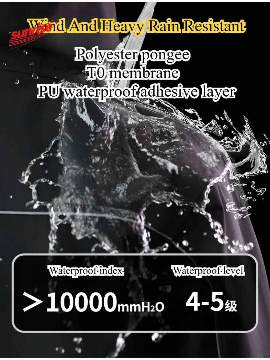 WOSAWE Motorcycle Riding Raincoat Waterproof Split Suit Anti-Storm Durable Jacket Off-road Outdoor Rain Gear for Bikers 2