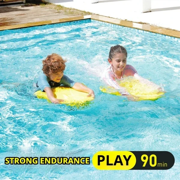 Auto-Grade Battery Electric Surfboard/Swim Pad, 90min 50N Thruster for Adults/Kids, Tangle-Free Motor with 100kg Load Shark Fin 2