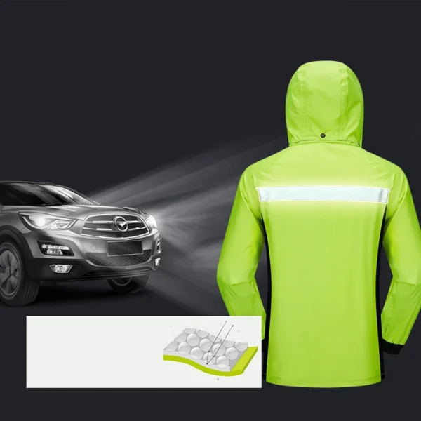 Raincoat Rain Pants Suit Men and Women Adult Motorcycle Riding Protective Clothing S-3XL Anti-storm Raincoat,R-088 6