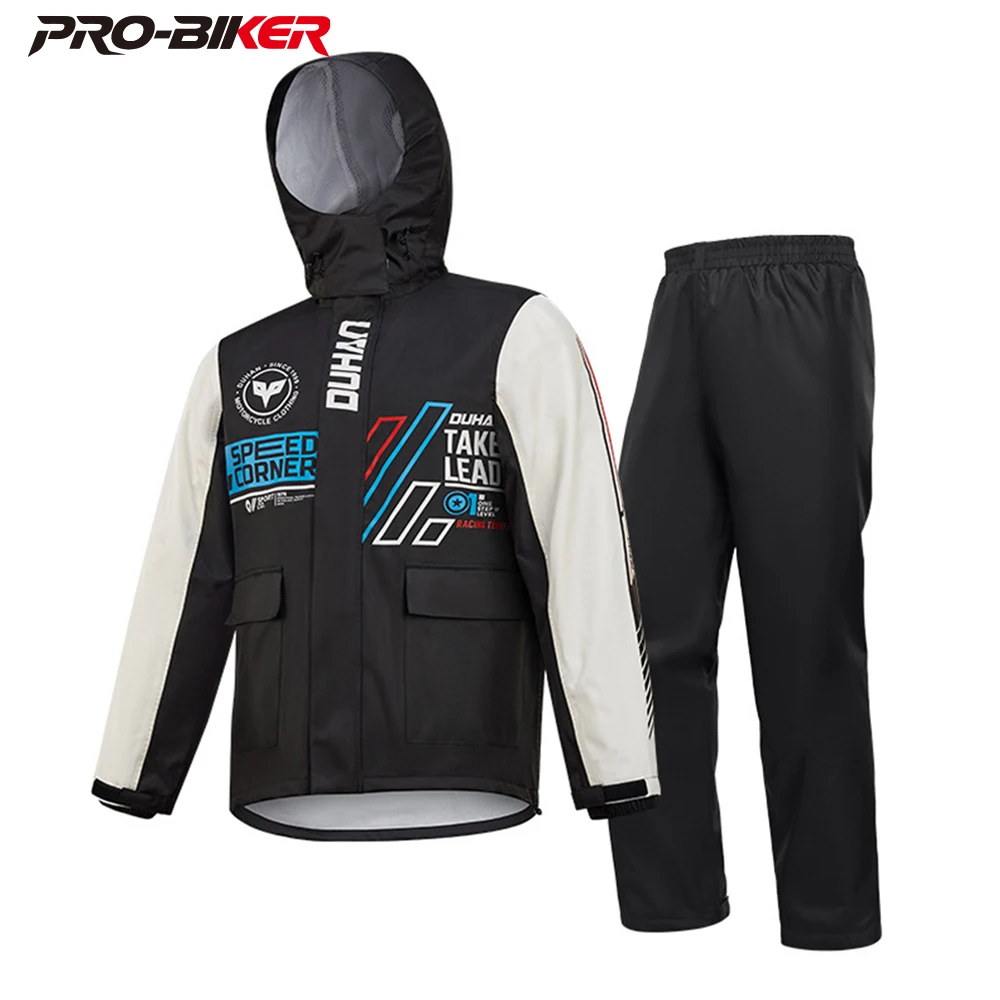 DUHAN Motorcyclist Jacket Rain Suit for Motorcyclist Chaqueta Moto Impermeable Motociclista Raincoat Chamarra Motociclista 2