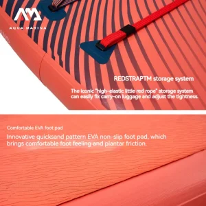 AQUA MARINA Monster SUP Board Inflatable Stand Up Paddle Board Sapboard Surfboard Set Water Sport Surf Accessories Orange 3.66m 1