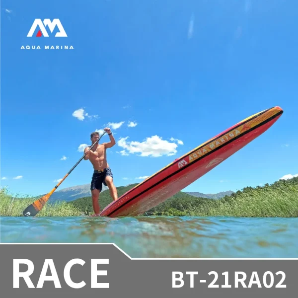 AQUA MARINA 2025New RACE SUP Competition Surfboard 3.8m/4.2m Water Sports Pointed Design Fast Surfing Inflatable Surfboard 18PSI 3