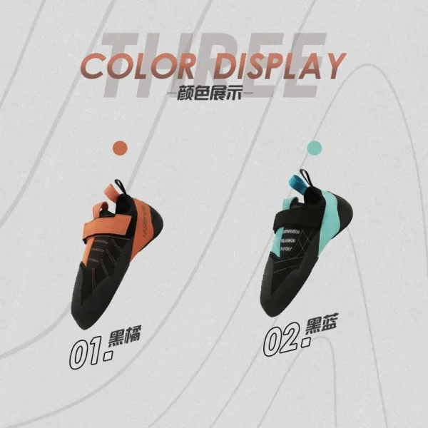 Climbing Shoes for Men and Women, Beginners Climbing Shoes, Rock Holding Training, Wild Buckle, Fitness, Size 37-46 3