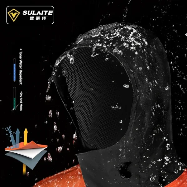 SULAITE Ultra-Thin Waterproof Motorcycle Rain Suit for Men & Women - Lightweight, Foldable Reflective Protector Moto Accessories 5